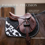 GMKbuy Horse Saddle Pad & Ear Bonnet Set – Handmade English Saddle Pad for Horse Riding – All Purpose Equestrian Jumping Pad, Adult Horse Tack