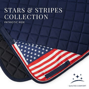 GMKbuy Horse Saddle Pad & Ear Bonnet Set – Handmade English Saddle Pad for Horse Riding – All Purpose Equestrian Jumping Pad, Adult Horse Tack