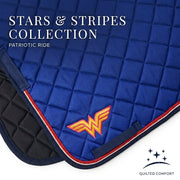 GMKbuy Horse Saddle Pad & Ear Bonnet Set – Handmade English Saddle Pad for Horse Riding – All Purpose Equestrian Jumping Pad, Adult Horse Tack