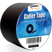 GMKbuy 3 in x 30 Yd Black Gaffers Tape – Heavy Duty, Non-Reflective, Easy to Tear, Waterproof Matte Gaffer Stage Tape – Gaff Cloth Tape for Photography, Filming Backdrop & Production