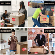 GMKbuy Fragile Stickers for Shipping & Moving – Easy Tear, Permanent Adhesive, Handle with Care Labels