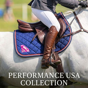 GMKbuy Horse Saddle Pad & Ear Bonnet Set – Handmade English Saddle Pad for Horse Riding – All Purpose Equestrian Jumping Pad, Adult Horse Tack