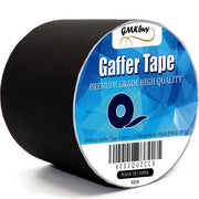 GMKbuy 4 in x 30 Yd Black Gaffers Tape – Heavy Duty, Non-Reflective, Easy to Tear, Waterproof Matte Gaffer Stage Tape – Gaff Cloth Tape for Photography, Filming Backdrop & Production