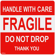 GMKbuy Fragile Stickers for Shipping & Moving – Easy Tear, Permanent Adhesive, Handle with Care Labels