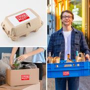 GMKbuy Fragile Stickers for Shipping & Moving – Easy Tear, Permanent Adhesive, Handle with Care Labels