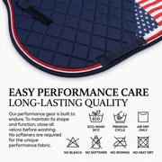 GMKbuy Horse Saddle Pad & Ear Bonnet Set – Handmade English Saddle Pad for Horse Riding – All Purpose Equestrian Jumping Pad, Adult Horse Tack