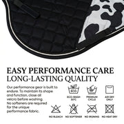 GMKbuy Horse Saddle Pad & Ear Bonnet Set – Handmade English Saddle Pad for Horse Riding – All Purpose Equestrian Jumping Pad, Adult Horse Tack