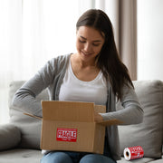 GMKbuy Fragile Stickers for Shipping & Moving – Easy Tear, Permanent Adhesive, Handle with Care Labels