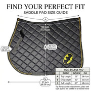 GMKbuy Horse Saddle Pad & Ear Bonnet Set – Handmade English Saddle Pad for Horse Riding – All Purpose Equestrian Jumping Pad, Adult Horse Tack