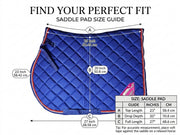 GMKbuy Horse Saddle Pad & Ear Bonnet Set – Handmade English Saddle Pad for Horse Riding – All Purpose Equestrian Jumping Pad, Adult Horse Tack