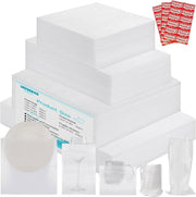 320 pcs Moving Packaging Supplies, 260 Cushioning Foam Pouches and Sheets, 4 Sizes (16x12", 12x12", 12x7.8", 7.8x7.8") with 60 Fragile Stickers, Cushion Foam Pouch for Moving, Packaging, Storage
