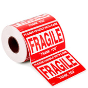 GMKbuy Fragile Stickers for Shipping & Moving – Easy Tear, Permanent Adhesive, Handle with Care Labels