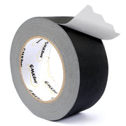GMKbuy 2 in x 30 Yd Black Gaffers Tape – Heavy Duty, Non-Reflective, Easy to Tear, Waterproof Matte Gaffer Stage Tape – Gaff Cloth Tape for Photography, Filming Backdrop & Production